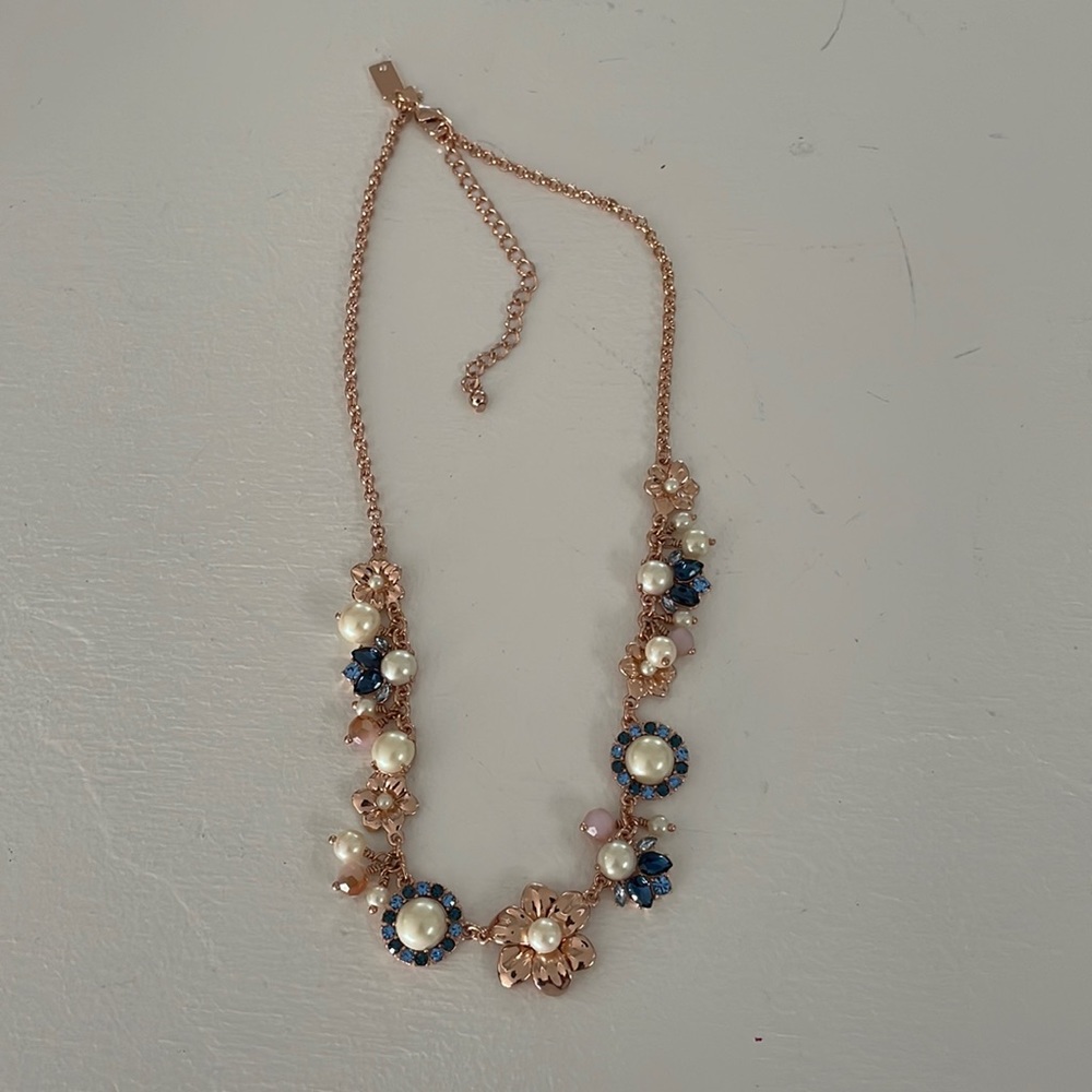 kate spade Rose Gold Floral necklace